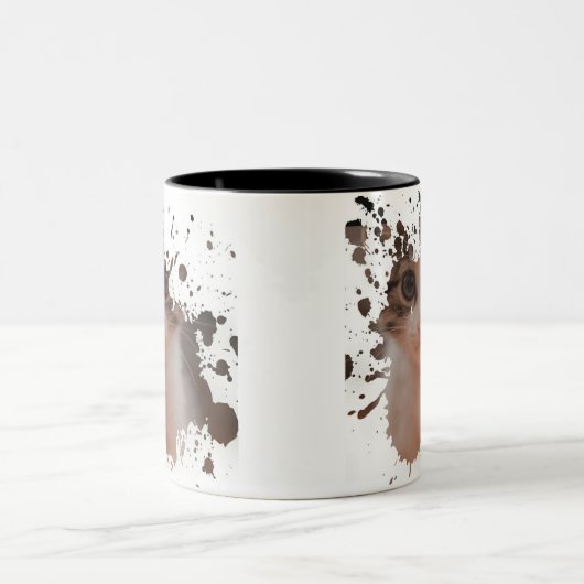 Cooles Chat-Design | Bestes Geschenk für Katzen Zweifarbige Tasse (Mittel)
