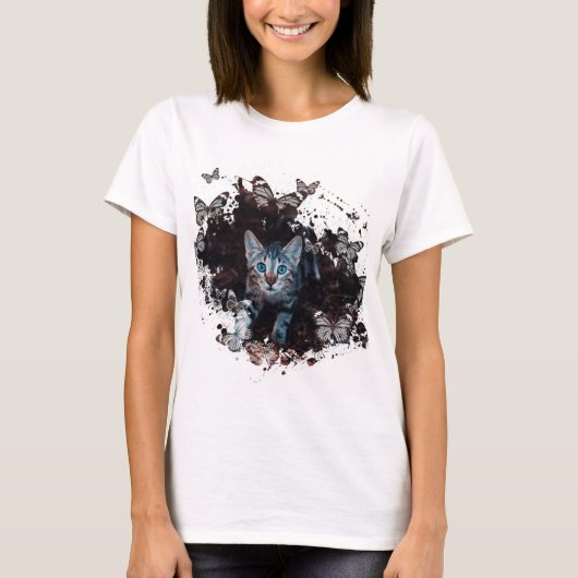 Cooles Chat-Design T-Shirt (Vorderseite)