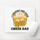 Cooles Cheer Dad Geschenk für Männer Lustiges Bier Mousepad (Mit Mouse)