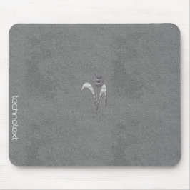 Cooles Chic Leder Hinzufügen von Text-Image Silver Mousepad