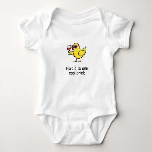 Cooles Chick One Piece Baby Strampler (Vorderseite)
