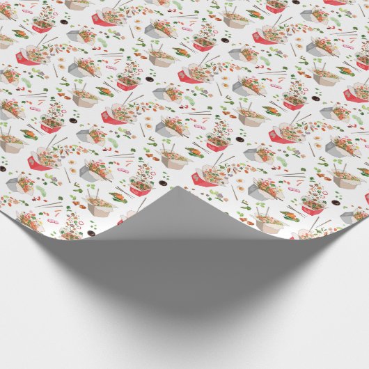 cooles chinesisches Muster Geschenkpapier (Ecke)