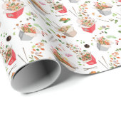 cooles chinesisches Muster Geschenkpapier (Rolleneckpunkt)