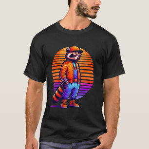 Cooles Coati Modernes Urbanes Sunset Retro Art T-Shirt
