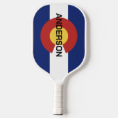 Cooles Colorado-Flag-Paddelracket Pickleball Schläger (Rückseite)