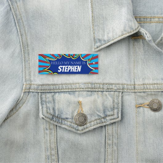 Cooles Comic Namensschild (Beispiel)