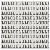 Cooles Computerbinärcode-Muster Stoff (Nahaufnahme)