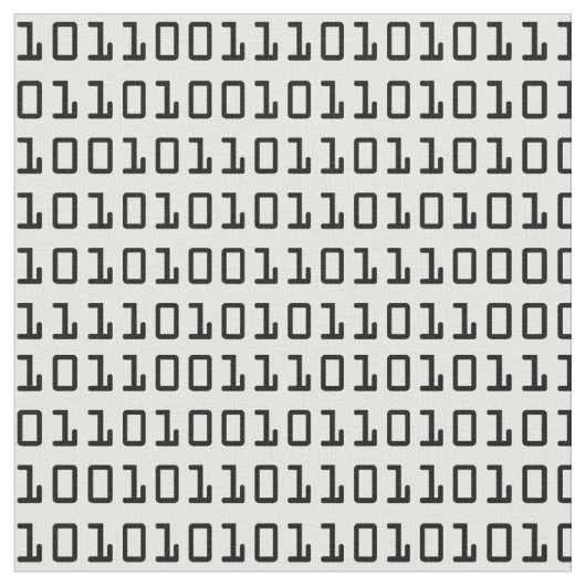 Cooles Computerbinärcode-Muster Stoff (Nahaufnahme)