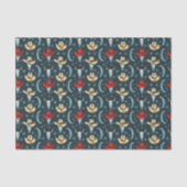 Cooles Country Cowboy-Muster Seidenpapier (Vorderseite)