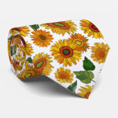 cooles Country sunflower Muster Krawatte (Gerollt)