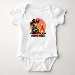 Cooles Cowboy-Training anpassbar Baby Strampler