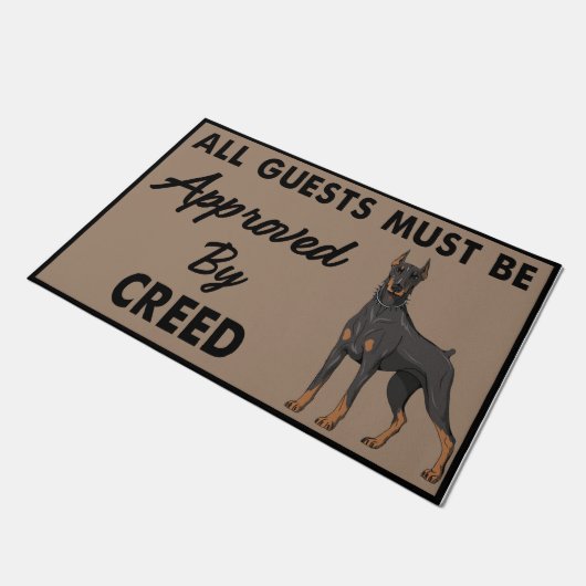 Cooles Credo Dooramt, Funny Quotes Rug Fußmatte (Schrägansicht)