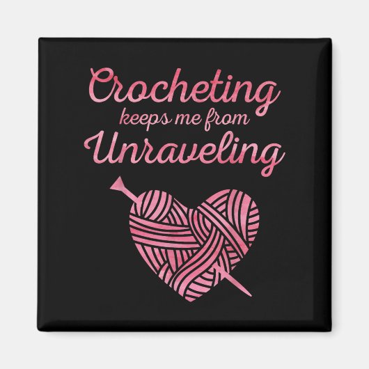 Cooles Crochet Lover Design für Damen Crocheting Magnet (Vorne)