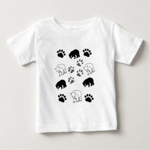 Cooles Cub-Kinder-Shirt Grafik mit Eisbär und Pf Baby T-shirt