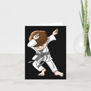 Cooles Dabbing Karate Boy Funny Angesagt-hop Judo Karte