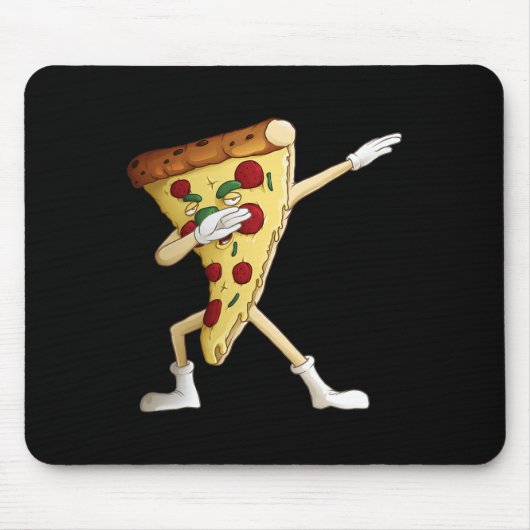Cooles Dabbing Pizza Funny Italian Pie Angesagter  Mousepad (Vorne)