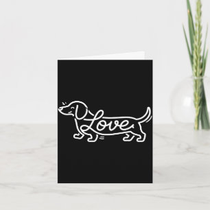 Cooles Dachshund-Design für Männer Frauen Wiener H Karte