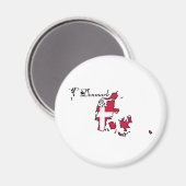 Cooles Dänemark Magnet (Vorderseite/Rückseite)