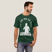 Cooles Deejay Image Disk Jockey Meme Mixer Headset T-Shirt (Vorne ganz)