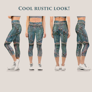 Cooles, dekoratives Holztor Capri Leggings