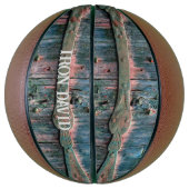 Cooles dekoratives Holztor personalisierbar Basketball (Vertikal)