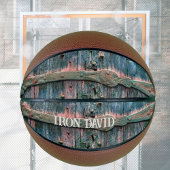 Cooles dekoratives Holztor personalisierbar Basketball