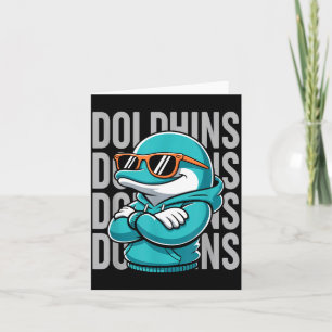 Cooles Delfin-Geschenk für Männer Frauen Jungen Mä Karte