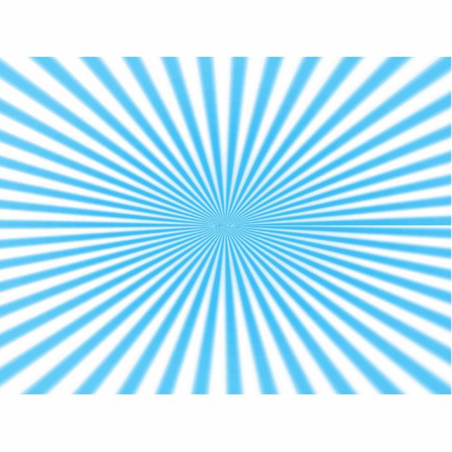 cooles Design aus blauem Starbor Freistehende Fotoskulptur (Vorne)