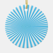 cooles Design aus blauem Starbor Keramik Ornament (Vorne)