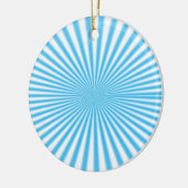 cooles Design aus blauem Starbor Keramik Ornament (Links)