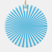 cooles Design aus blauem Starbor Keramik Ornament (Hinten)