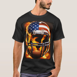 Cooles Design des amerikanischen Fußballhelms T-Shirt