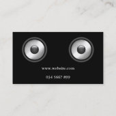 Cooles Design des eleganten Lautsprecher Visitenkarte (Rückseite)