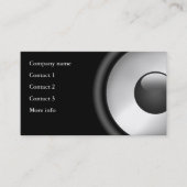 Cooles Design des eleganten Lautsprecher Visitenkarte (Vorderseite)