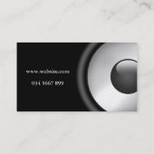 Cooles Design des eleganten Lautsprecher Visitenkarte (Rückseite)