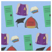 Cooles Design des Kunstlebens an der High School Stoff (Nahaufnahme)