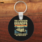 Cooles Design des Ntoon-Bootes für Großvater-Männe Schlüsselanhänger (Vorderseite)