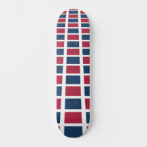 Cooles Design Fettes Rot und Blau Muster 8 Zoll