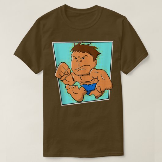 Cooles Design für Bodybuilder und Comic-Lüfter T-Shirt (Design vorne)