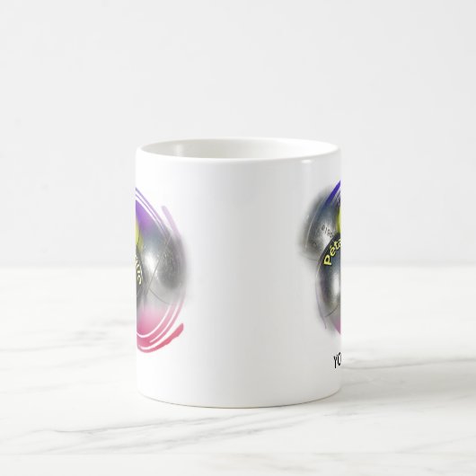 Cooles Design für Stahlkugeln Kaffeetasse (Mittel)