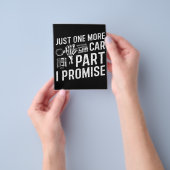 Cooles Design nur noch ein Auto I Versprechen Flyer (Gruppe)