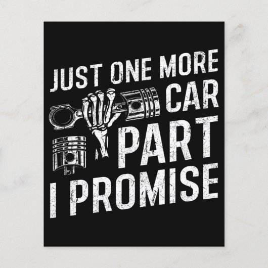Cooles Design nur noch ein Auto I Versprechen Flyer (Hinten)