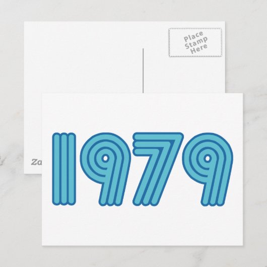 Cooles Design von 1979 Postkarte (Vorne/Hinten)