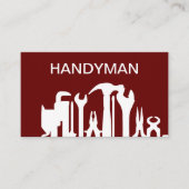 Cooles Design von einfachen Handyman-Visitenkarten Visitenkarte (Vorderseite)