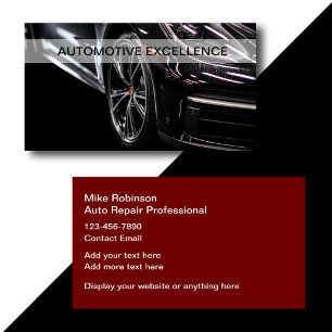 Cooles Design von Geschäftskarten für Automobile Visitenkarte