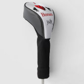 Cooles Design von Hörpferden Golf Headcover (angewinkelt)