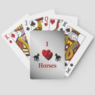 Cooles Design von Hörpferden Spielkarten