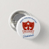 Cooles Design von Pickleball Button (Vorne & Hinten)