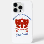 Cooles Design von Pickleball Case-Mate iPhone Hülle (Rückseite)