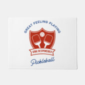 Cooles Design von Pickleball Fußmatte (Vorderseite)